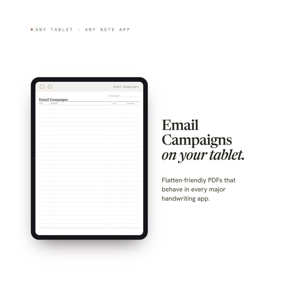 Email Campaigns printable planner insert — preview image 6 of 20