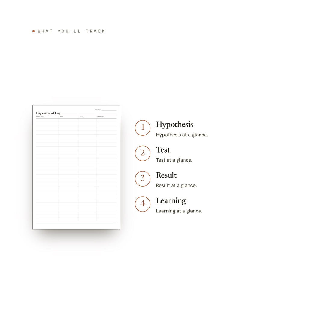 Experiment Log printable planner insert — preview image 8 of 20