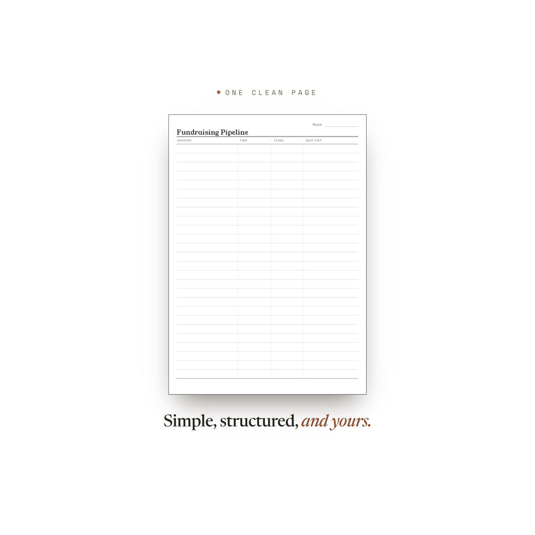 Fundraising Pipeline printable planner insert — preview image 2 of 20