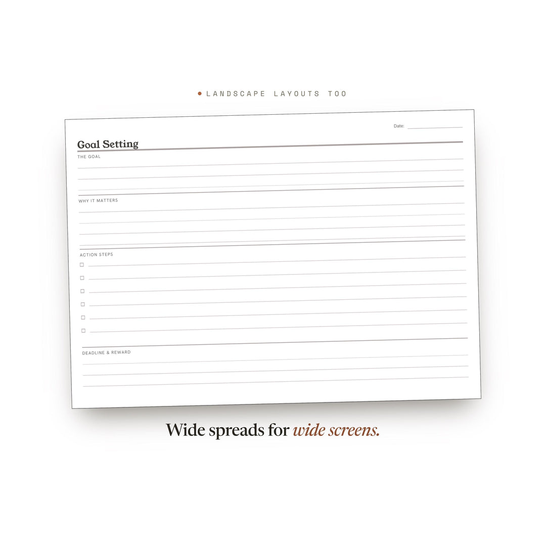 Goal Tracker printable planner insert — preview image 15 of 20