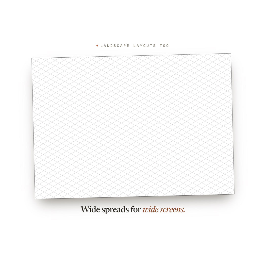 Isometric Grid Planner Insert | Dot Grid Paper | GoodNotes iPad PDF | Digital Download