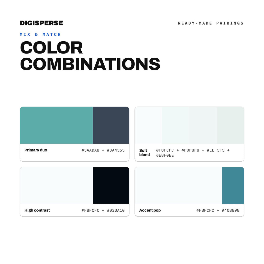 Sea Witch Cove Color Palette | 30 Colors | Hex RGB CMYK | Procreate Swatches + ASE | Digital Download