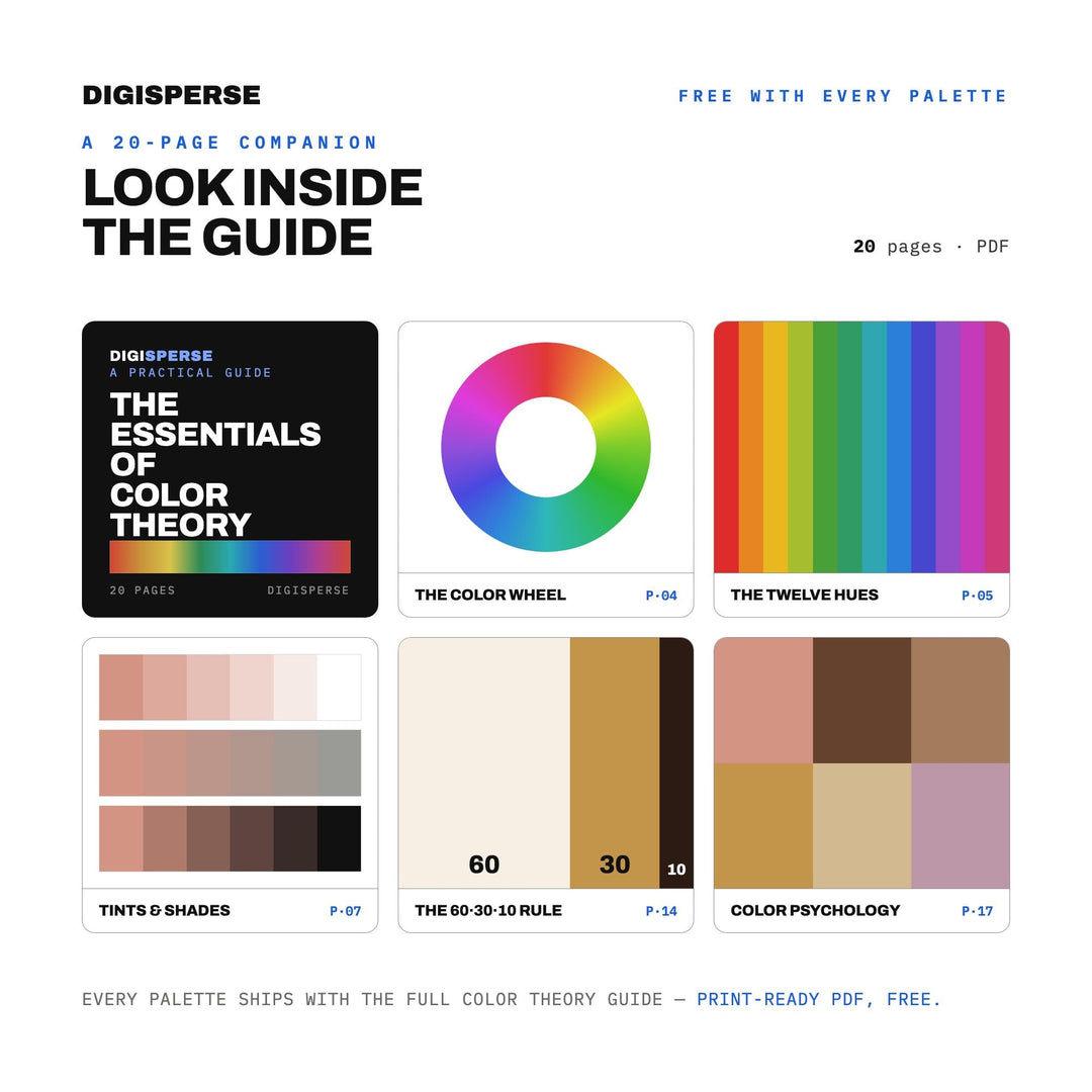 Petra Rose City Color Palette | 30 Desert Hues (Digital Download)