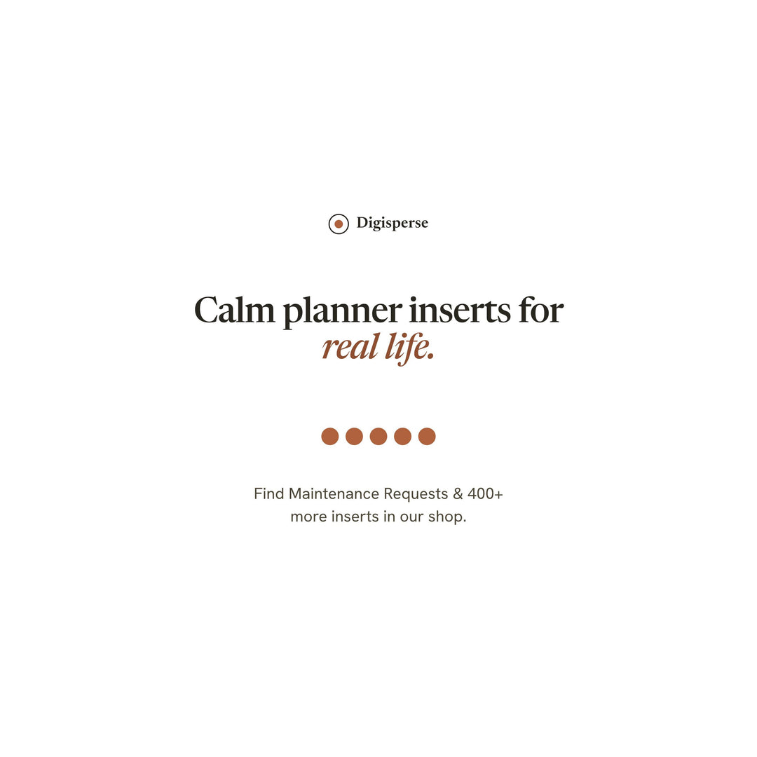 Maintenance Requests printable planner insert — preview image 20 of 20