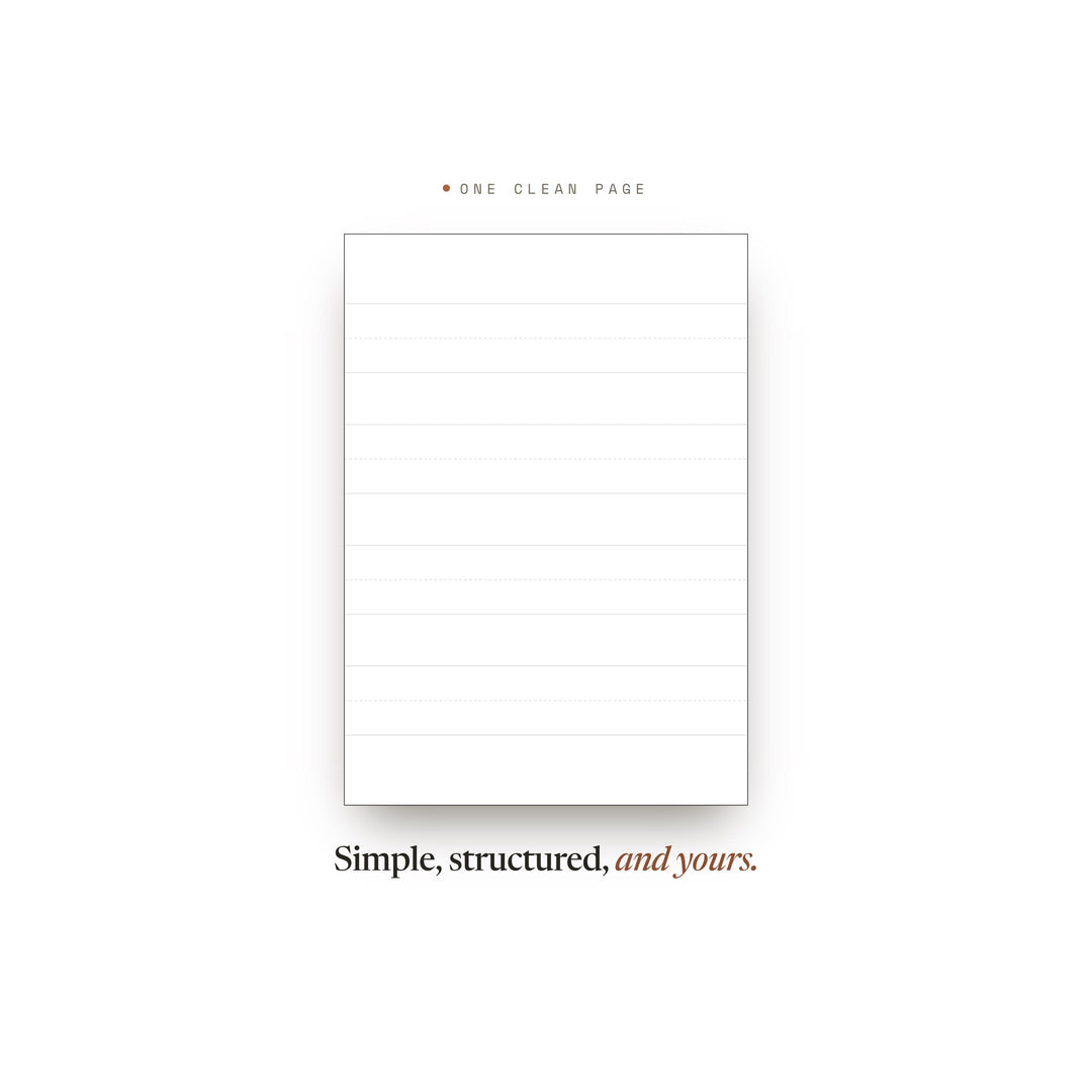 Manuscript Ruled printable planner insert — preview image 2 of 20