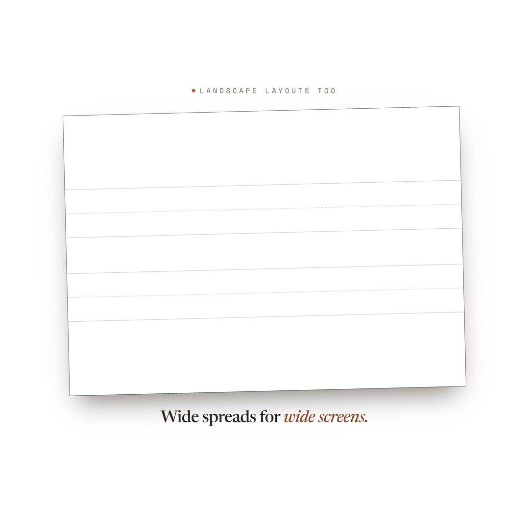 Manuscript Ruled printable planner insert — preview image 15 of 20