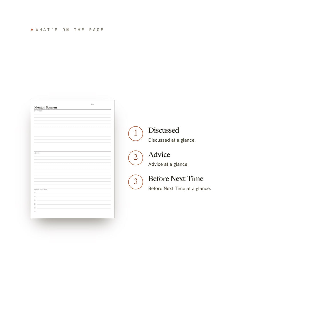 Mentor Session printable planner insert — preview image 8 of 20