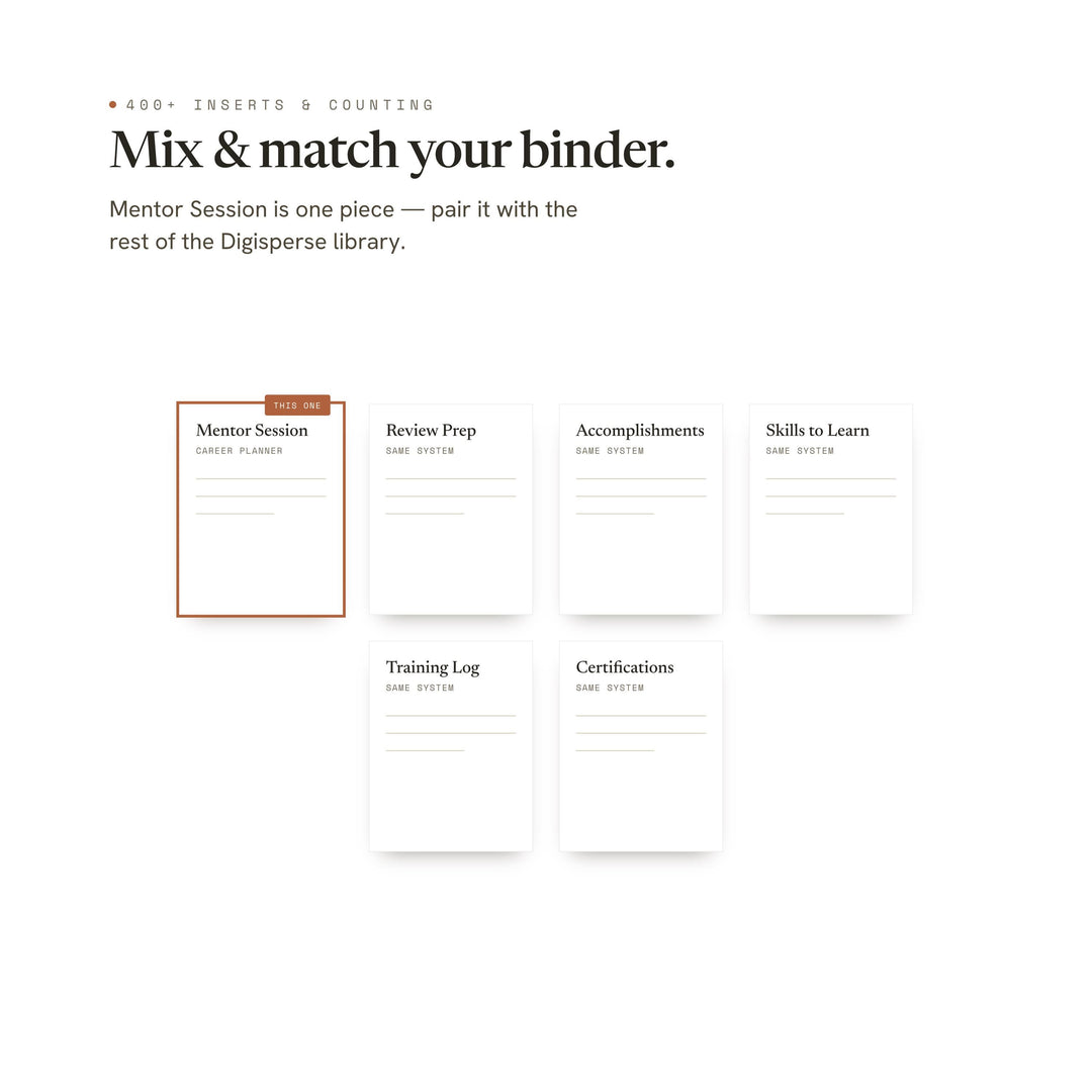 Mentor Session printable planner insert — preview image 12 of 20