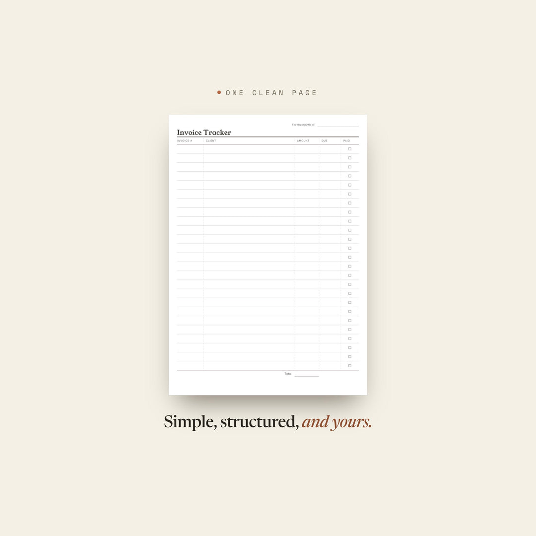 Invoice Tracker Planner Insert | Expense Tracker | GoodNotes iPad PDF | Digital Download