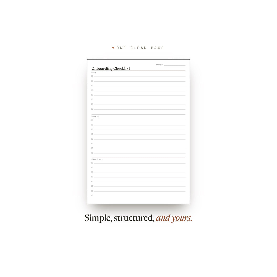 Onboarding Checklist Planner Insert | Hr Planner | GoodNotes iPad PDF | Digital Download