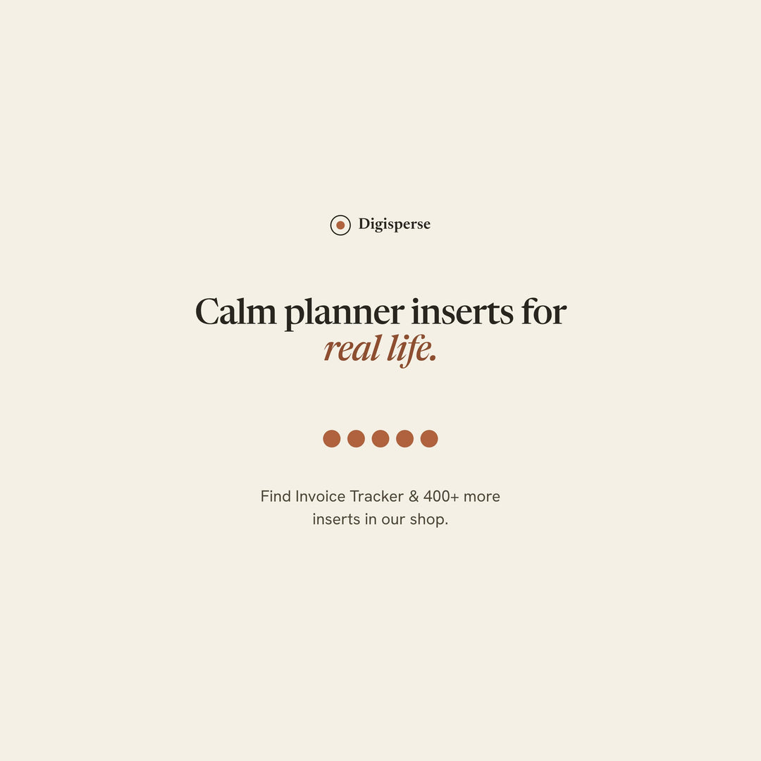 Invoice Tracker Planner Insert | Expense Tracker | GoodNotes iPad PDF | Digital Download