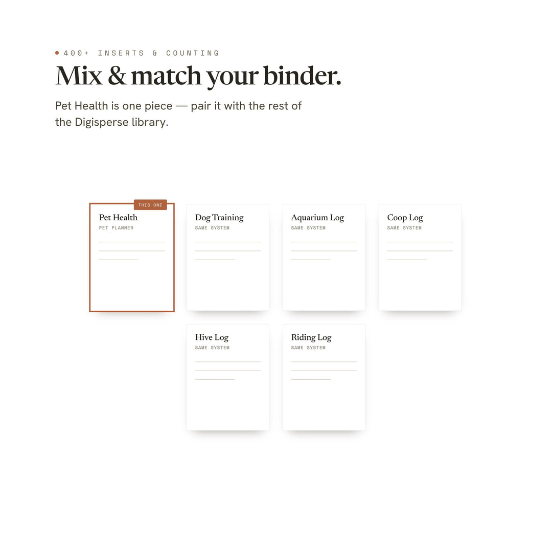 Pet Health printable planner insert — preview image 12 of 20