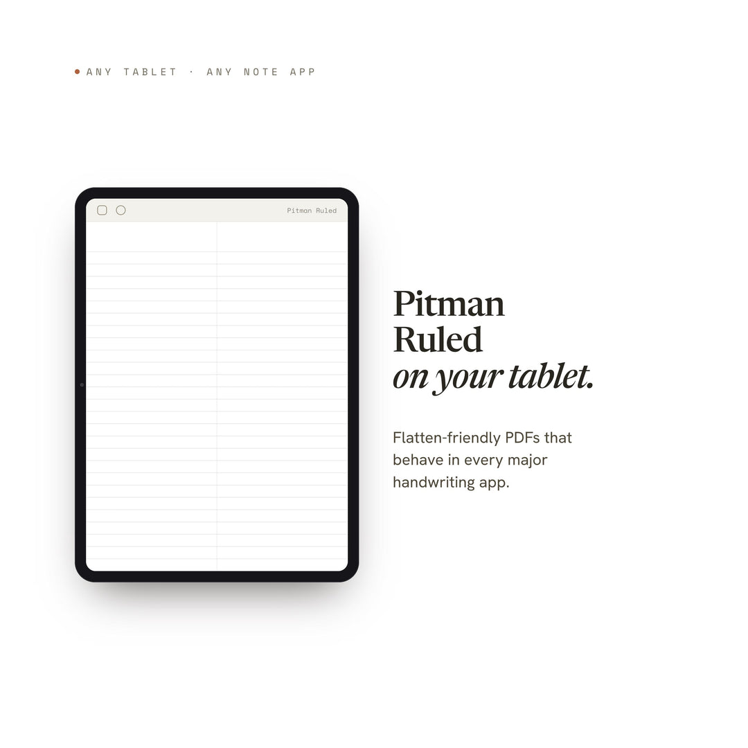 Pitman Ruled printable planner insert — preview image 6 of 20