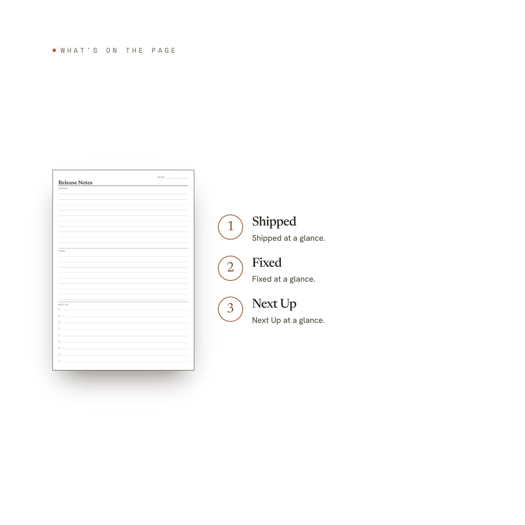 Release Notes printable planner insert — preview image 8 of 20