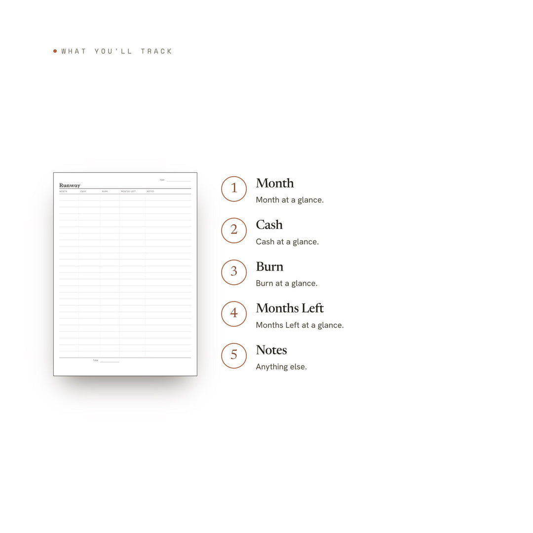 Runway printable planner insert — preview image 8 of 20