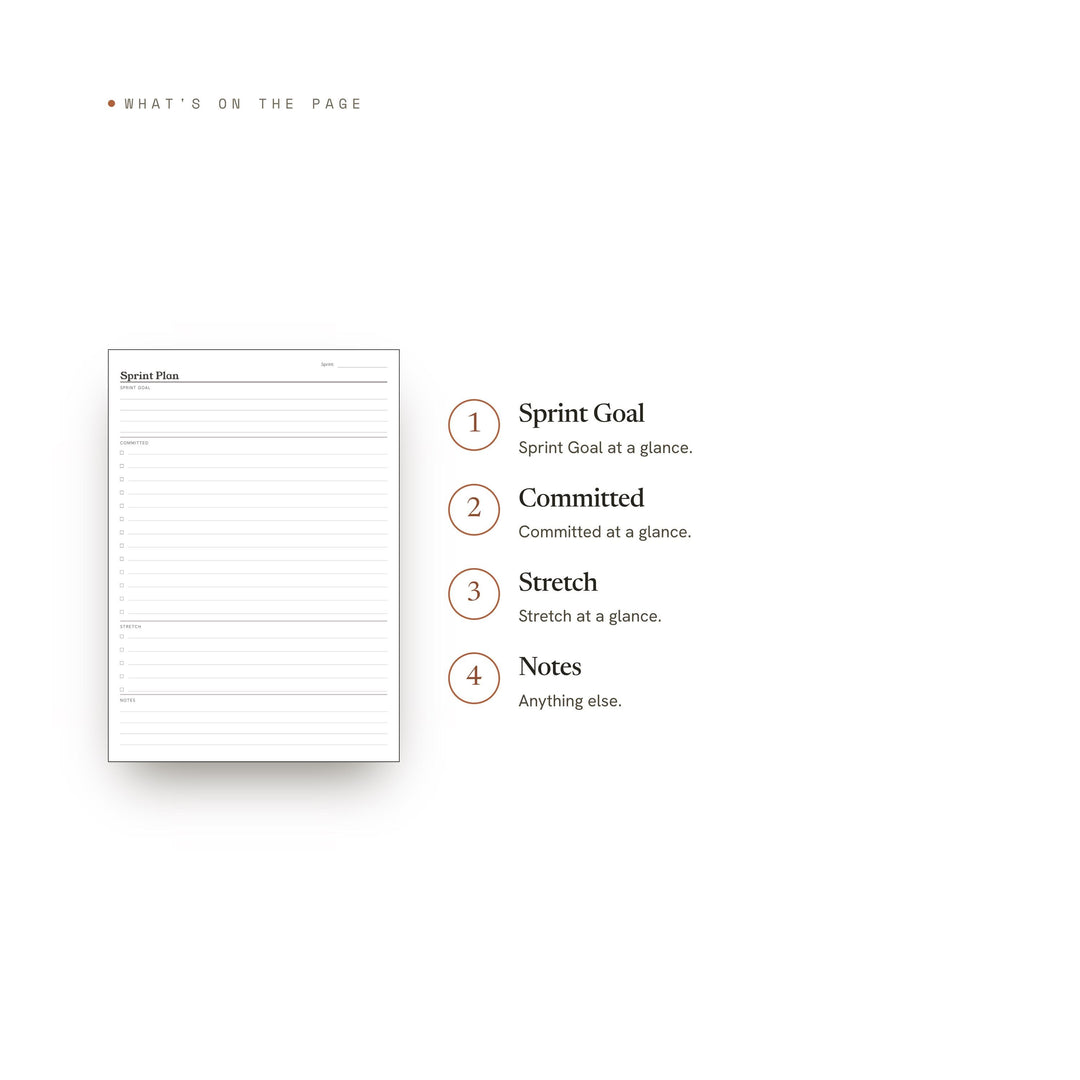 Sprint Plan printable planner insert — preview image 8 of 20