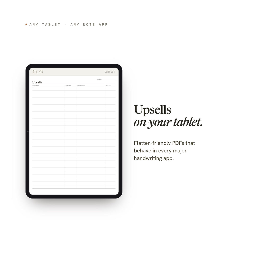 Upsells printable planner insert — preview image 6 of 20