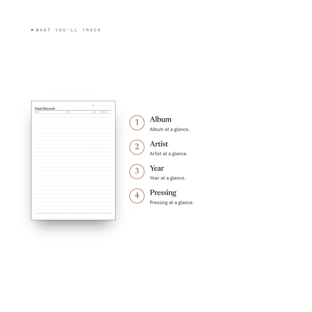 Vinyl Records printable planner insert — preview image 8 of 20