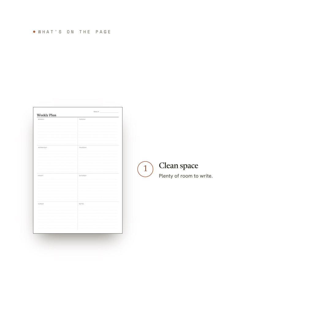 Weekly Plan Planner Insert | Note Taking Page | GoodNotes iPad PDF | Digital Download