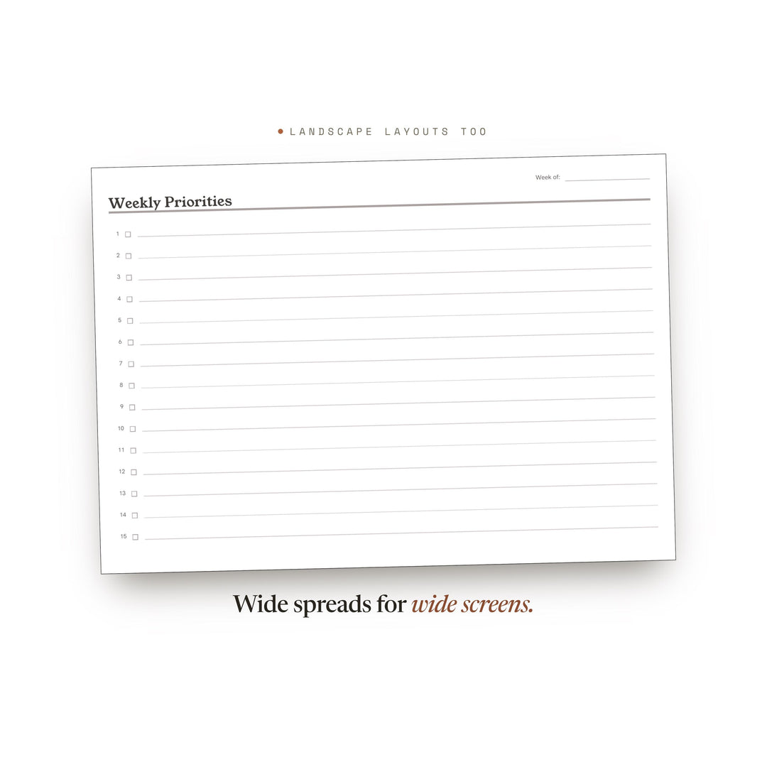 Weekly Priorities printable planner insert — preview image 15 of 20