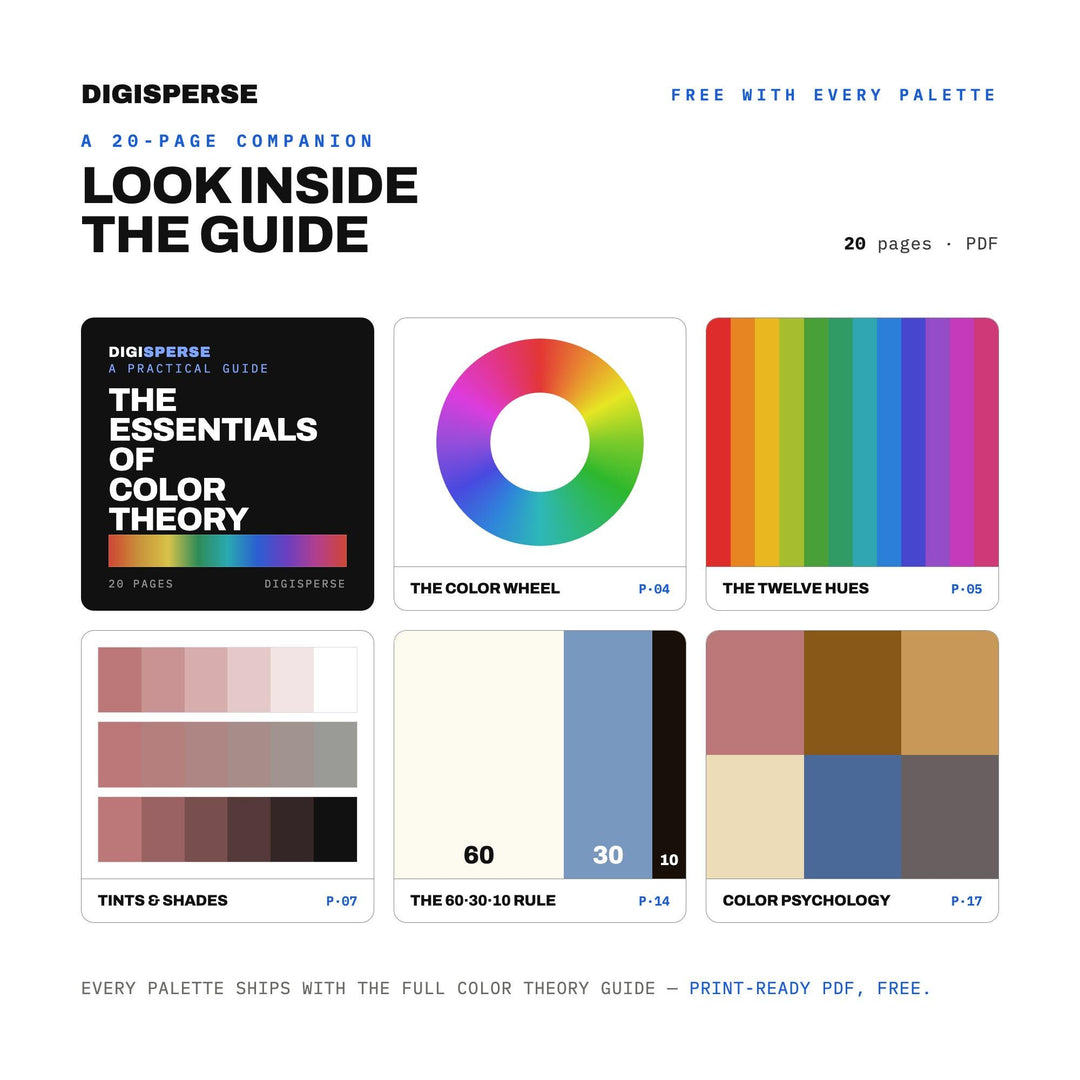Americas Time Capsule Color Palette | 30 Colors | Hex RGB CMYK | Procreate Swatches + ASE | Digital Download