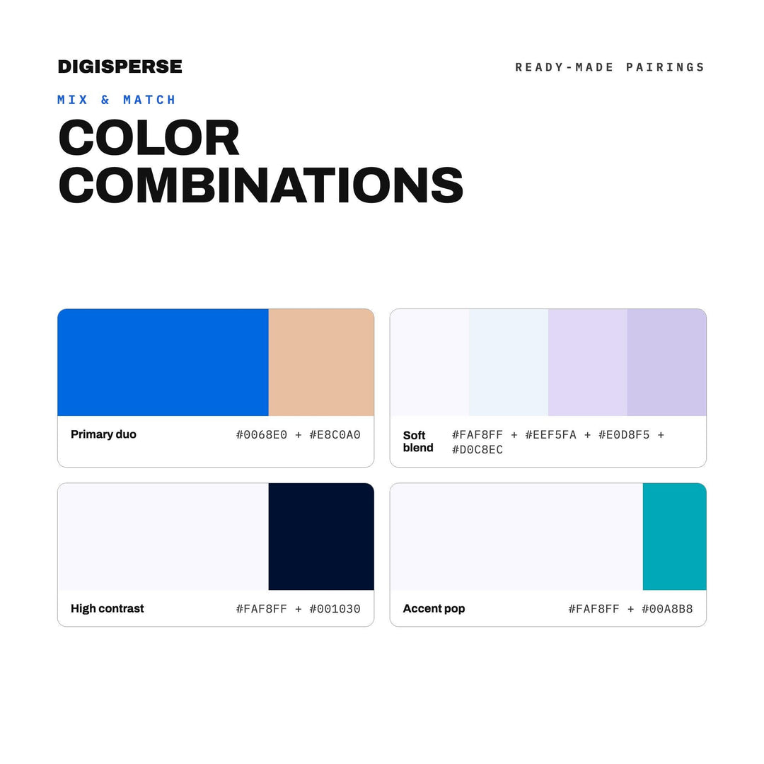Blue Makeup Revival Color Palette | 30 Colors | Hex RGB CMYK | Procreate Swatches + ASE | Digital Download