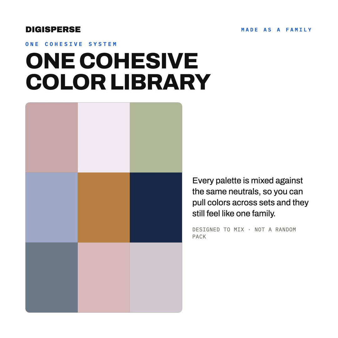 Muted Moody Color Scheme Set, 10 Quiet Melancholy Palettes for Poetry Journals, Indie Album Art and Wistful Illustration