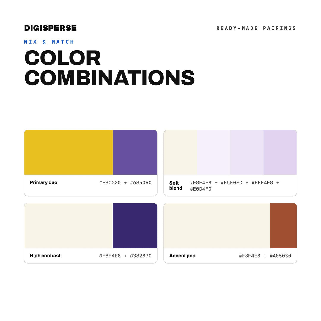 Provençal Lavender Color Palette | 30 Colors | Hex RGB CMYK | Color Guide | Procreate Swatches + ASE | Digital Download