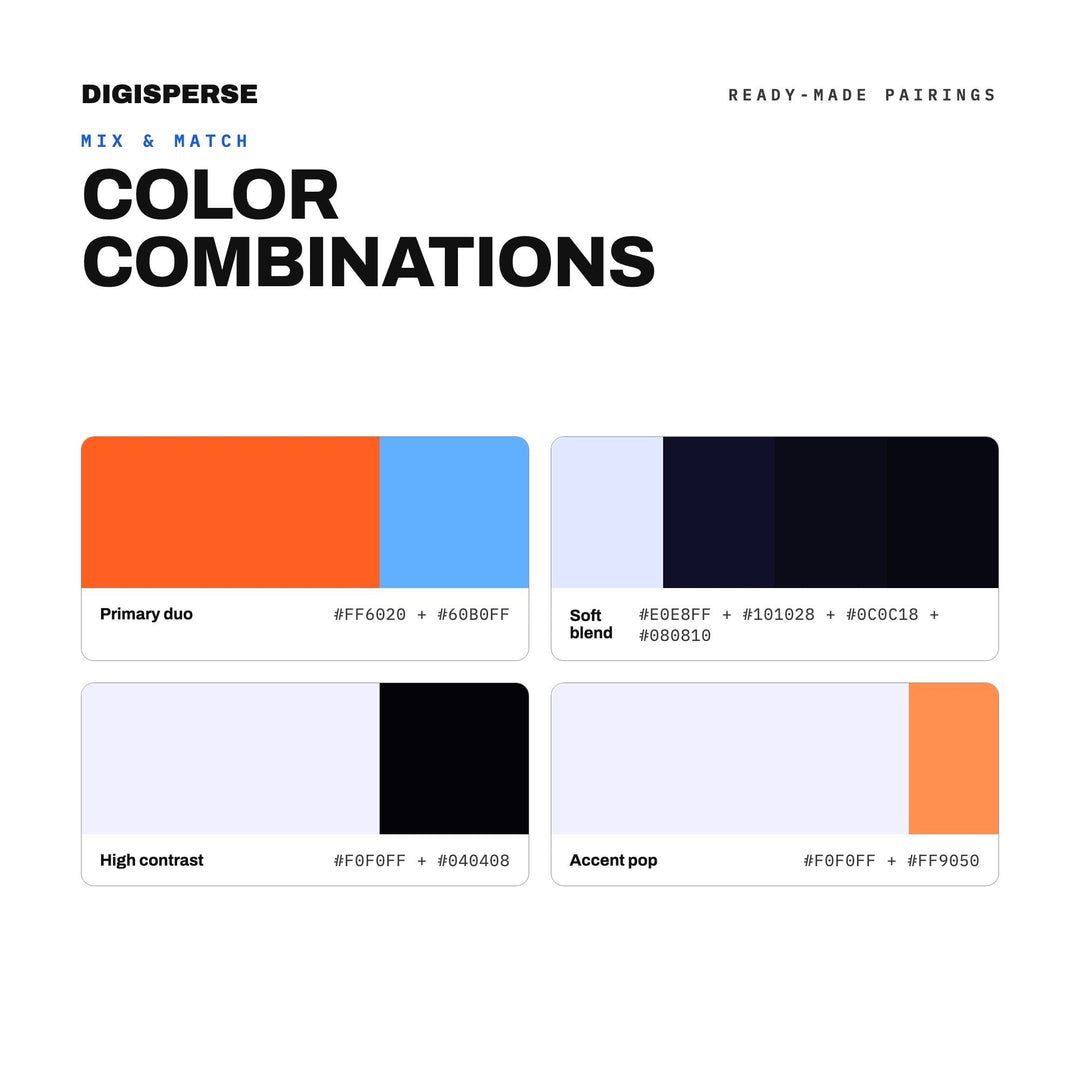 Neural Network Color Palette | 30 Colors, Hex, RGB, CMYK (Digital Download)