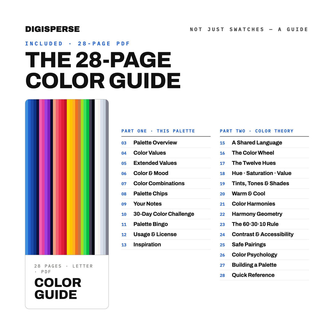 Fireworks Grand Finale Color Palette | 30 Colors | Hex RGB CMYK | Procreate Swatches + ASE | Digital Download