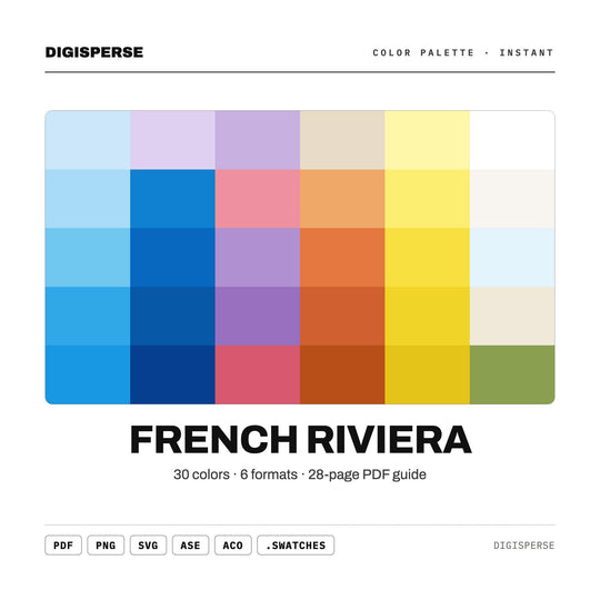French Riviera color palette — main preview