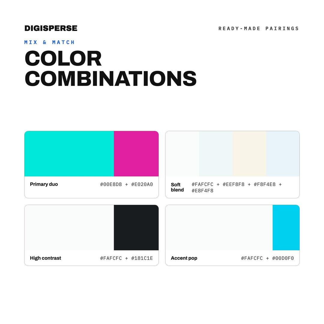 Swimming Pool Neon Color Palette | 30 Colors | Hex RGB CMYK | Color Guide | Procreate Swatches + ASE | Digital Download