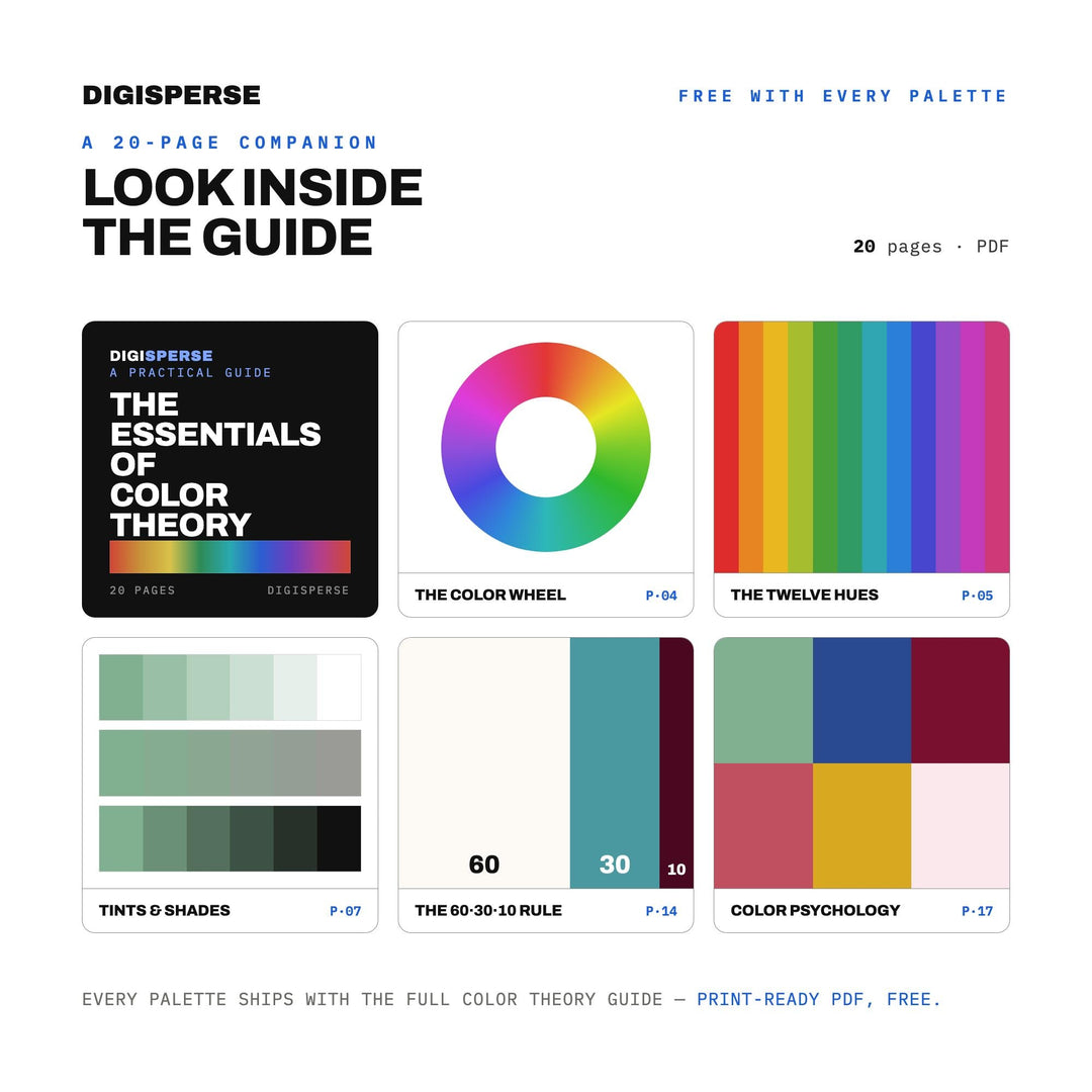 Friendsgiving Table Color Palette | 30 Colors | Hex RGB CMYK | Procreate Swatches + ASE | Digital Download