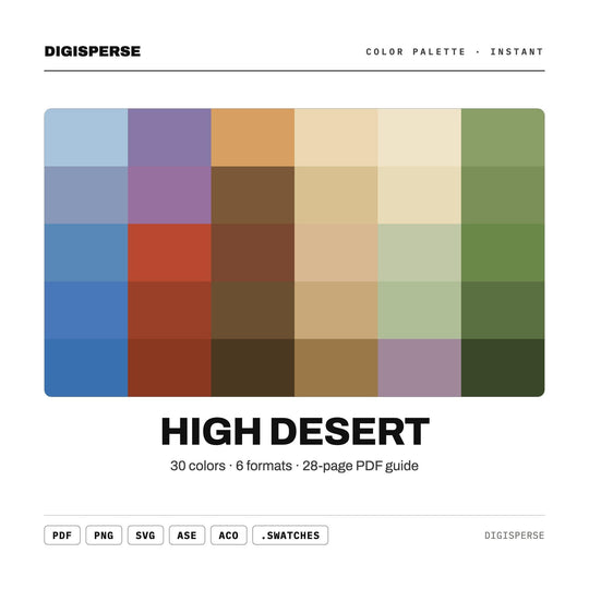 High Desert color palette — main preview