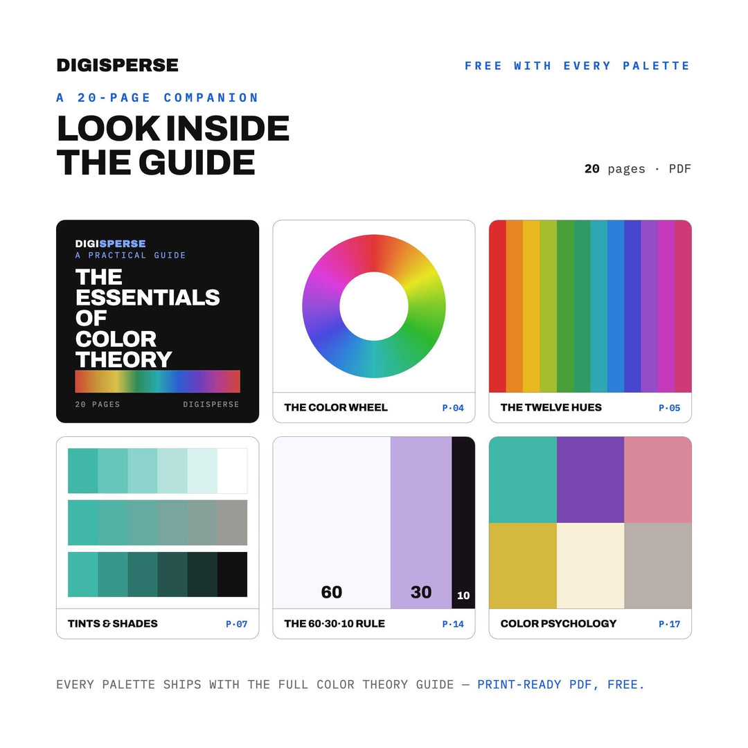 Crystal Ball Color Palette | 30 Mystical Colors, Hex RGB CMYK (Digital Download)