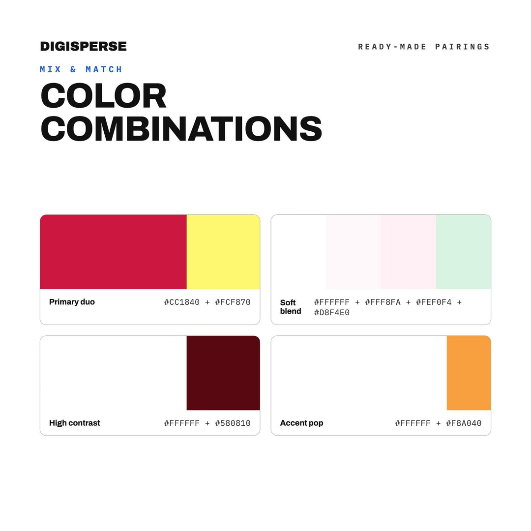 Raspberry Sorbet Color Palette | 30 Procreate Swatches, ASE, PDF Guide (Digital Download)