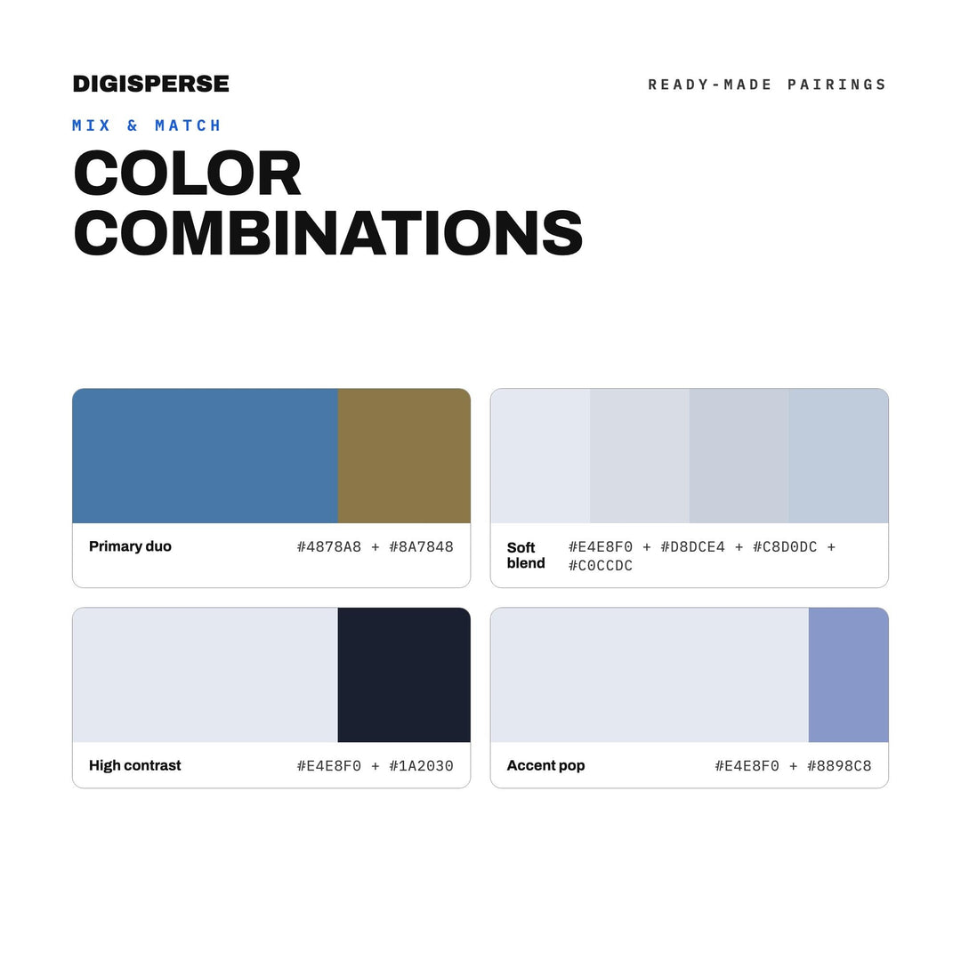 Blue Ridge Mountains Color Palette | 30 Procreate Swatches, ASE Guide (Digital Download)