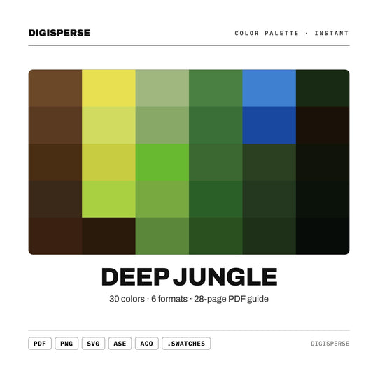 Deep Jungle color palette — main preview