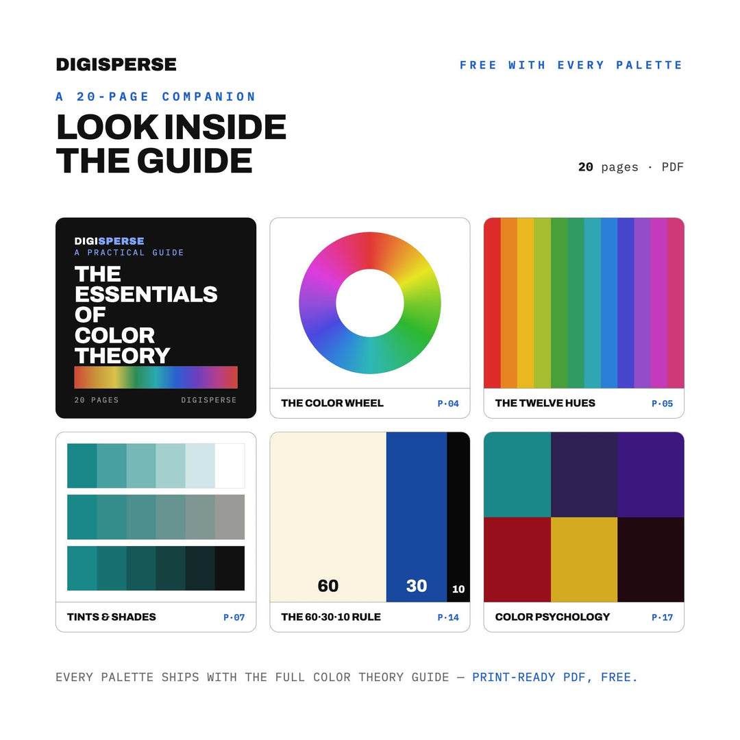 Tarot Card Spread Color Palette | 30 Mystical Colors (Digital Download)