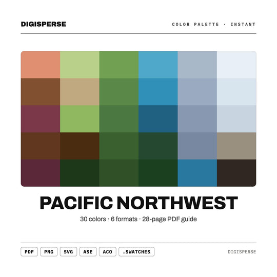 Pacific Northwest color palette — main preview