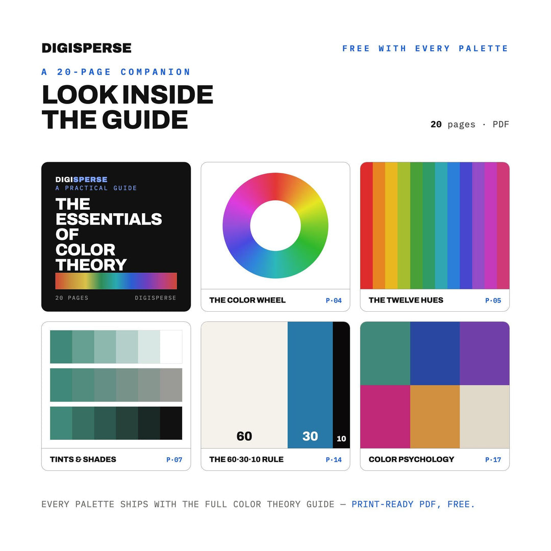 Ink Marbling Color Palette | 30 Colors | Hex RGB CMYK | Procreate Swatches + ASE | Digital Download