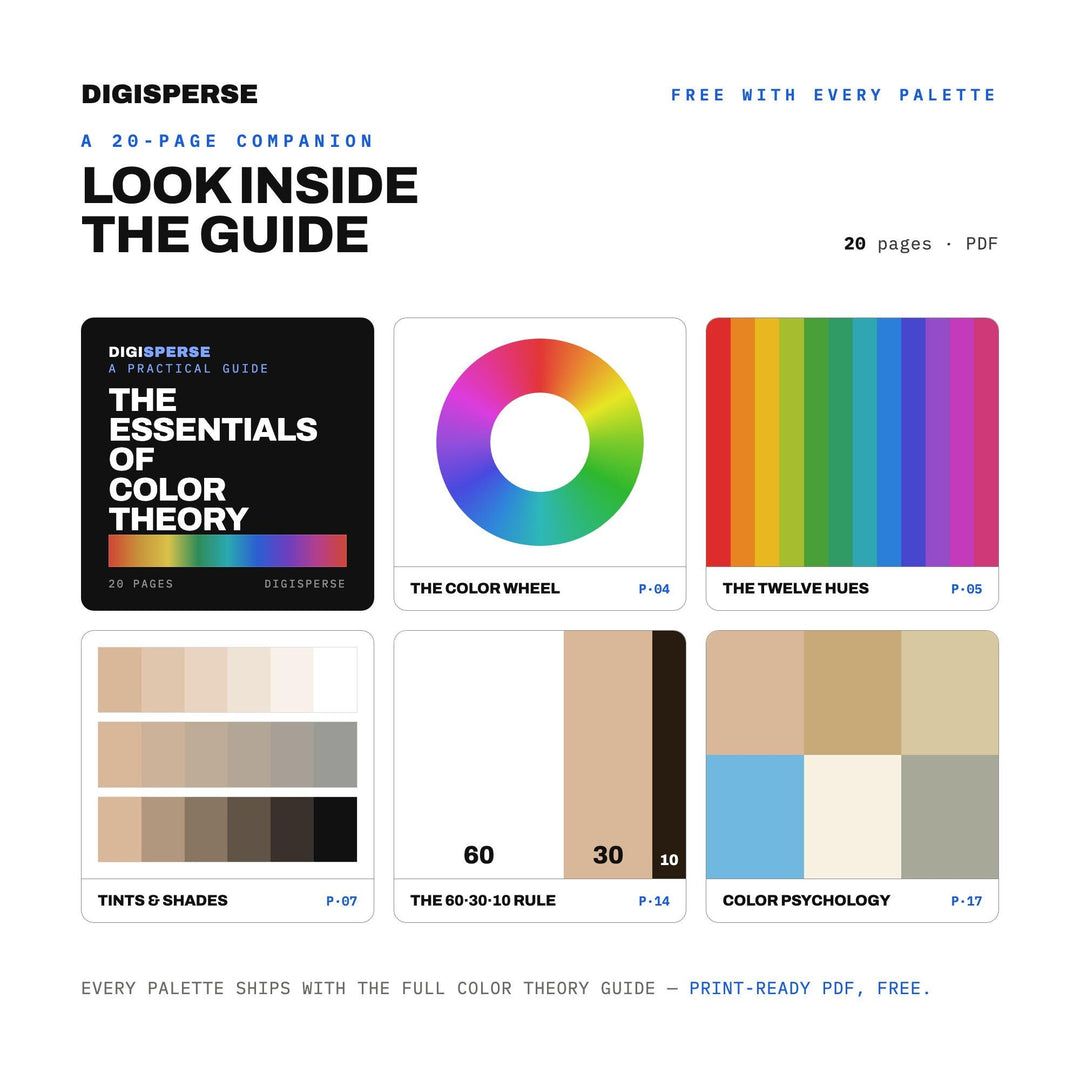 Sand Between Toes Color Palette | 30 Procreate Swatches, ASE (Digital Download)