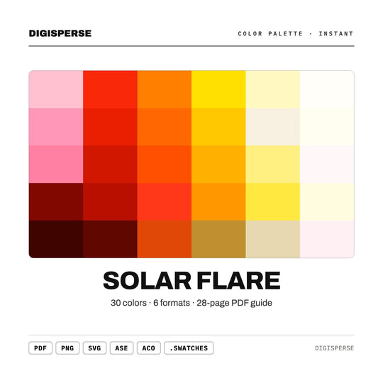 Solar Flare color palette — main preview