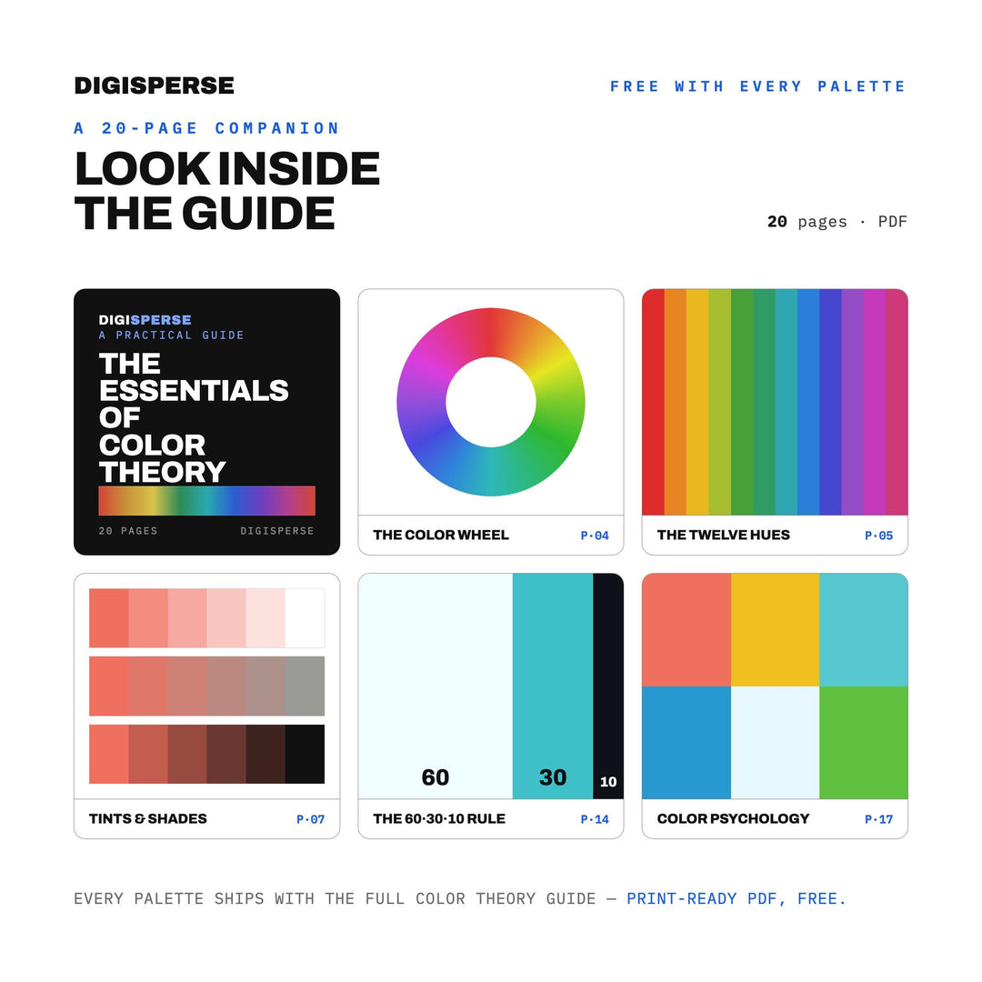 Poolside Afternoon Color Palette | 30 Colors | Hex RGB CMYK | Procreate Swatches + ASE | Digital Download