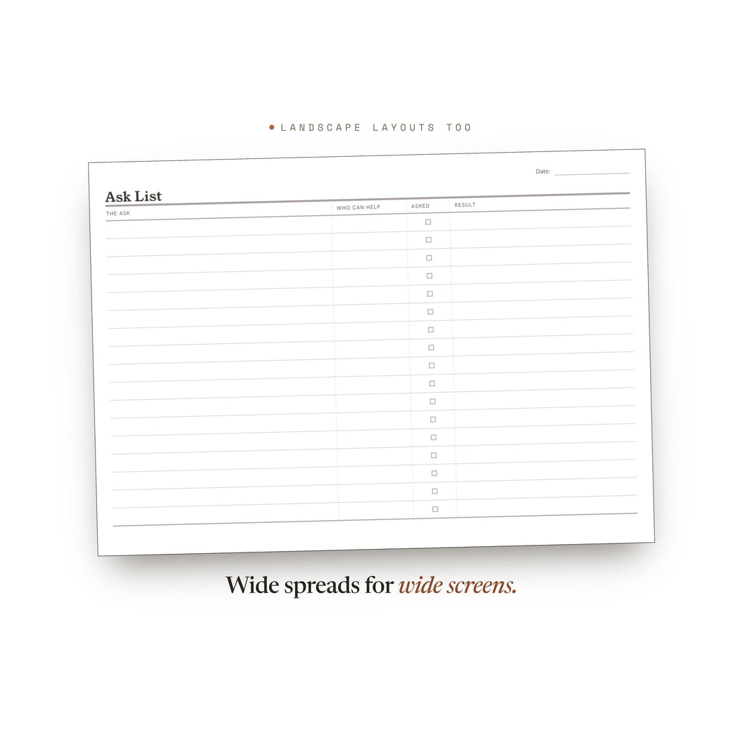 Ask List printable planner insert — preview image 15 of 20