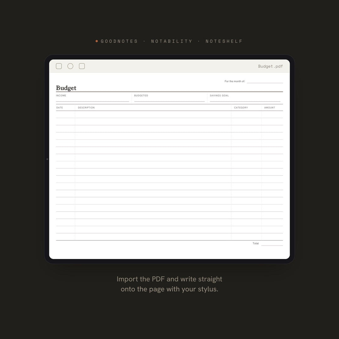 Budget printable planner insert — preview image 5 of 20