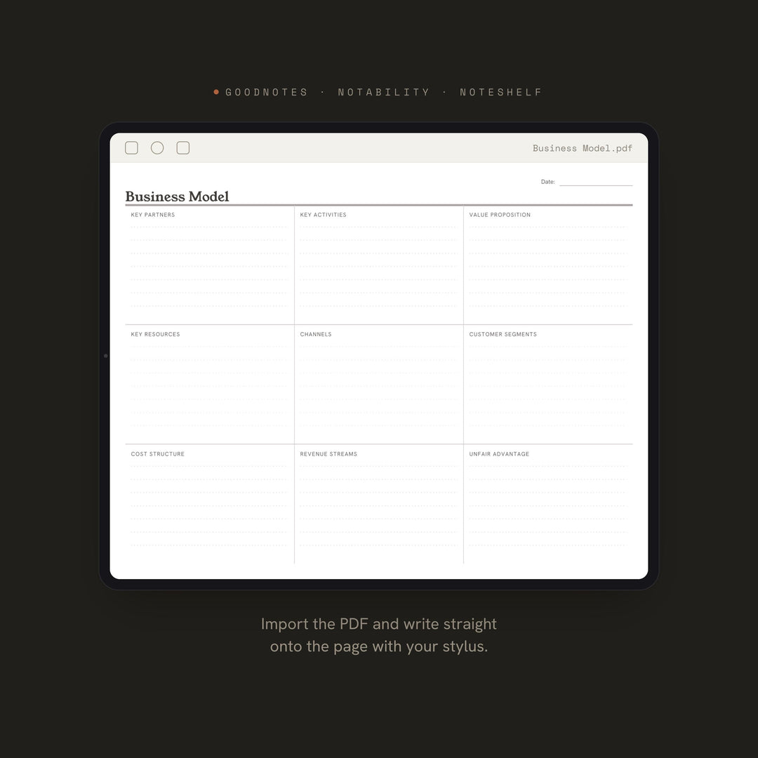 Business Model printable planner insert — preview image 5 of 20