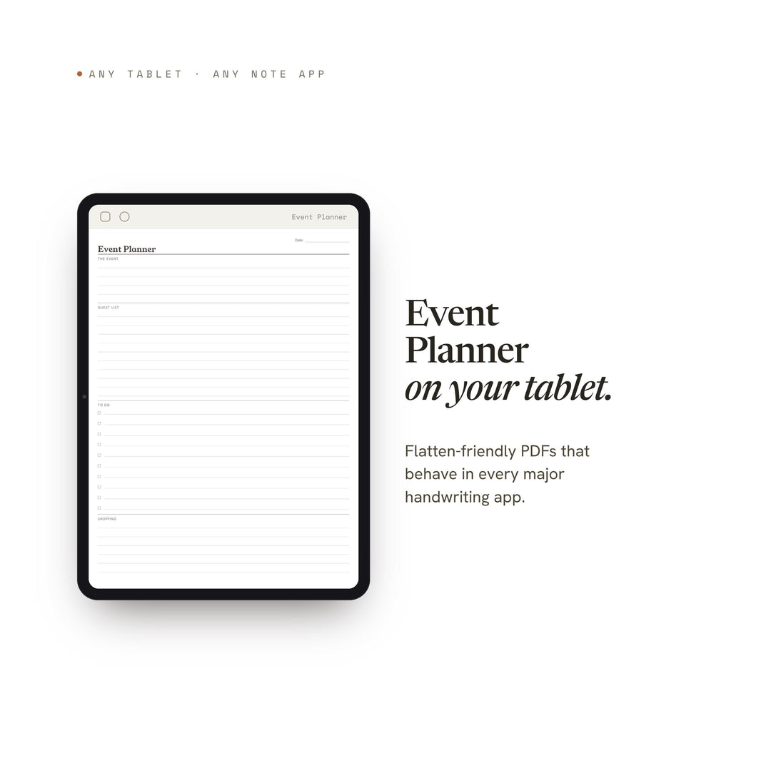 Event Planner printable planner insert — preview image 6 of 20