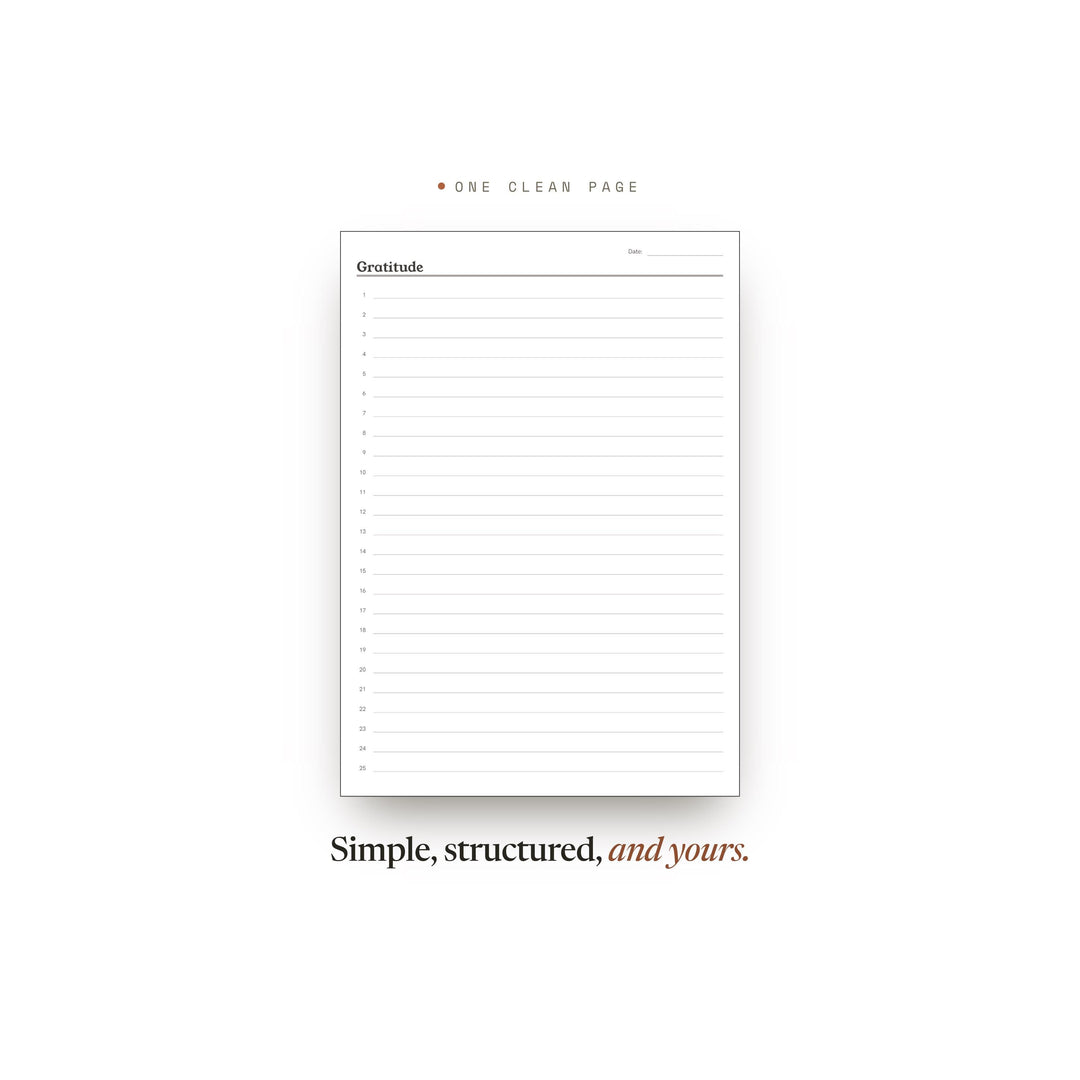 Gratitude printable planner insert — preview image 2 of 20