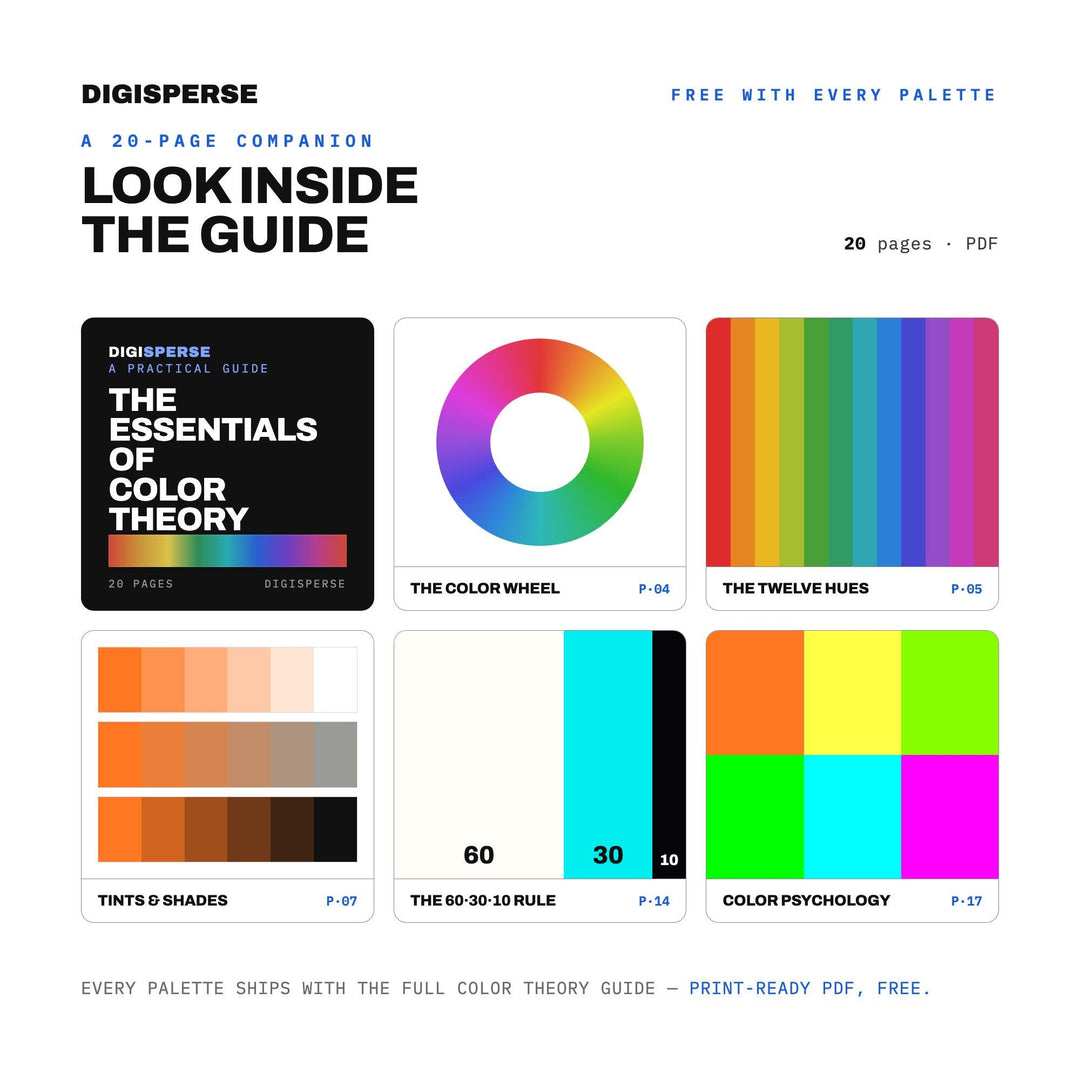 Rave Culture Color Palette | 30 Colors | Hex RGB CMYK | Color Guide | Procreate Swatches + ASE | Digital Download